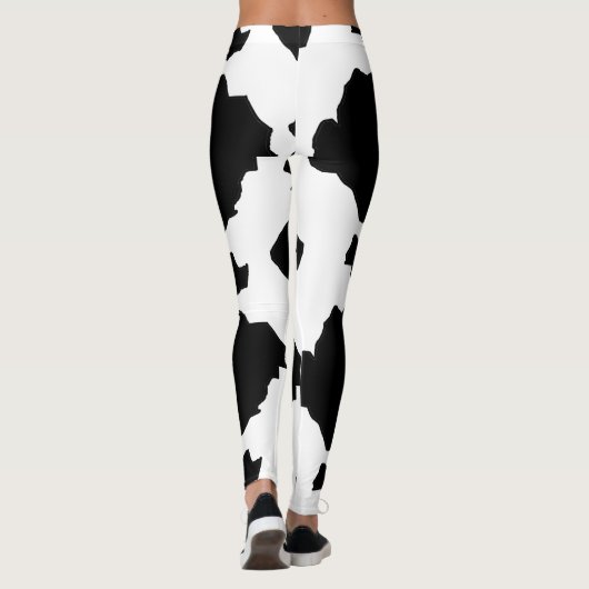 Koe afdrukken leggings (Achterkant)