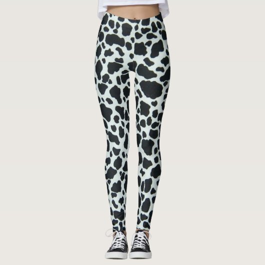 Koe afdrukken leggings (Voorkant)
