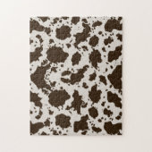 Koe afdrukken legpuzzel (Verticaal)