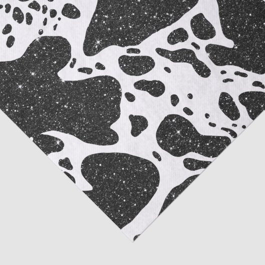 Koe afdrukken met Glitter Tissuepapier (Detail)