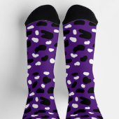 Koe afdrukken op Paarse Sokken, bemanningsleden Sokken (Top)
