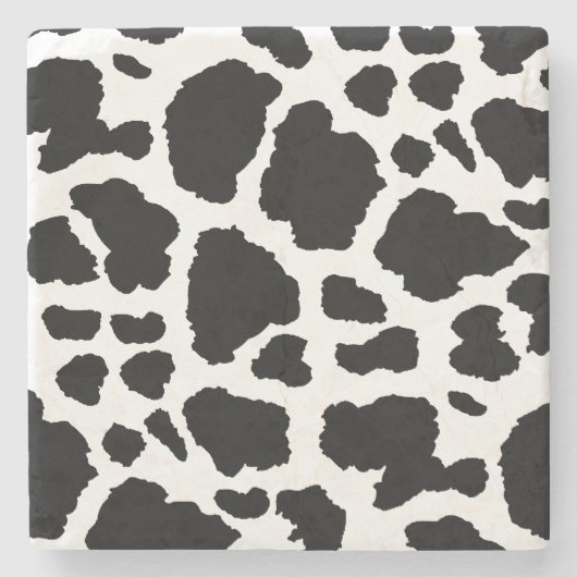 Koe afdrukken stenen onderzetter (Voorkant)