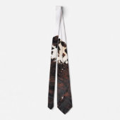 koe afdrukken stropdas (Achterkant)