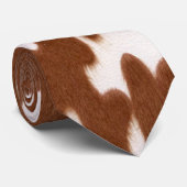 Koe afdrukken stropdas (Opgerold)