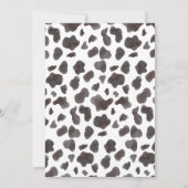 Koe Afdrukken Verjaardag Tijd Capsule Notitie Beri Bedankkaart (Achterkant)