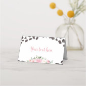 Koe Afdrukken Verjaardagsfeestje Plaats Kaart Plaatskaartje (Achterkant)