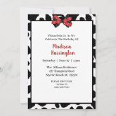 Koe Afdrukken Verjaardagsuitnodiging Kaart (Voorkant)