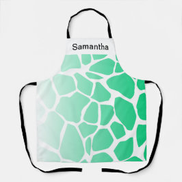 Koe afdrukken Verloop groen aangepast profiel afdr Schort