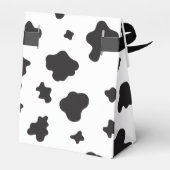 Koe Afdrukken zwart en wit Bedankdoosjes (Achterkant)