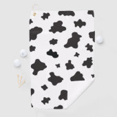 Koe Afdrukken zwart en wit Golfhanddoek (Insitu)