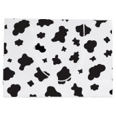 Koe Afdrukken zwart en wit Groot Cadeauzakje (Achterkant)