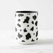 Koe Afdrukken zwart en wit Mok (Midden)