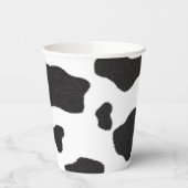 Koe Afdrukken zwart en wit Papieren Bekers (Links)