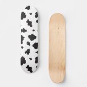 Koe Afdrukken zwart en wit Persoonlijk Skateboard (Voorkant)