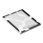 Koe Afdrukken Zwart-witteleraar Notitieblok (Schuin)