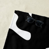 Koe Afdrukmonogram Beach Towel Strandlaken (In situ)