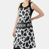 Koe Afdrukmonogram Minimale afdrukken van dieren Schort (Insitu)