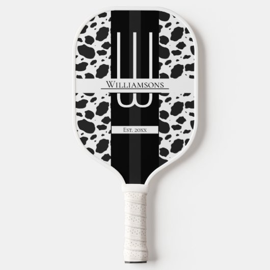 Koe Afdrukmonogram Pickleball Paddle (Voorkant)