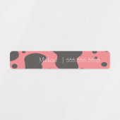 Koe Afdrukschool Lunch Name Number Labels (Design 2)