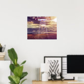 Koe afgenomen door Aliens Fantasy Art Poster (Thuiskantoor)