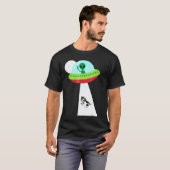 Koe Alien Ontvoering Sci Fi Ufo T-shirt (Voorkant volledig)