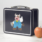 Koe als ambachtsman met Hammer (In situ)