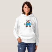 Koe als ambachtsman met Hammer Hoodie (Voorkant volledig)