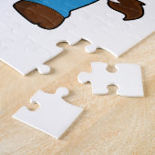 Koe als ambachtsman met Hammer Legpuzzel (Zijkant)