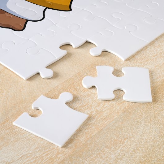 Koe als Cook met Dough Legpuzzel (Zijkant)