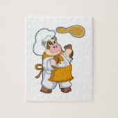 Koe als Cook met Dough Legpuzzel (Verticaal)