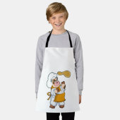 Koe als Cook met Dough Schort (Gedragen)