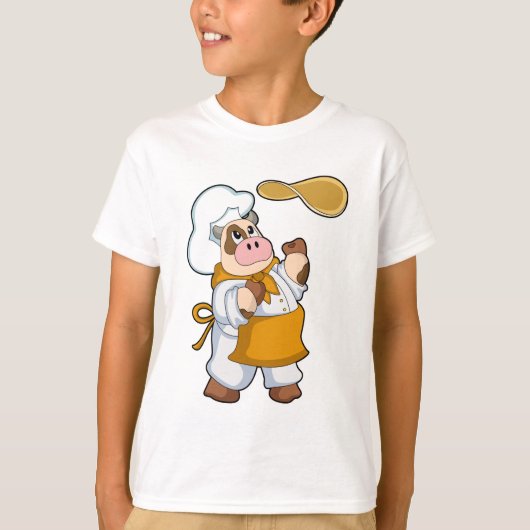 Koe als Cook met Dough T-shirt (Voorkant)