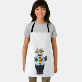 Koe als leraar met Stropdas Schort (Insitu)