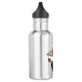 Koe als Ober met Serving bord Waterfles (Links)