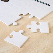 Koe als verpleegster met hart en spuit legpuzzel (Zijkant)