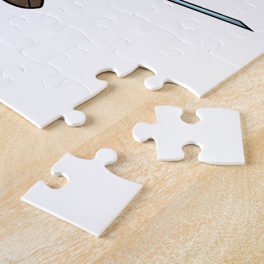 Koe als verpleegster met hart en spuit legpuzzel (Zijkant)