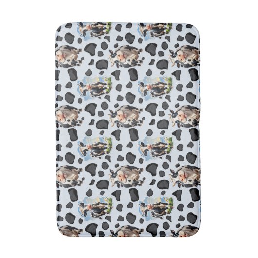 Koe Animal Pattern Design Badmat (Voorkant Verticaal)