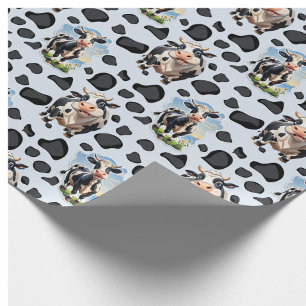 Koe Animal Pattern Design Cadeaupapier
