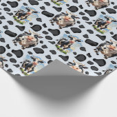 Koe Animal Pattern Design Cadeaupapier (Hoek)