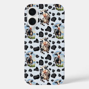 Koe Animal Pattern Design iPhone 16 Hoesje