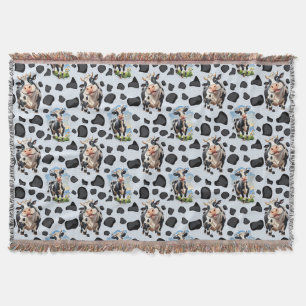 Koe Animal Pattern Design Deken