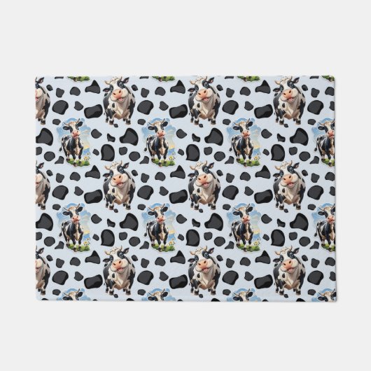 Koe Animal Pattern Design Deurmat (Voorkant)
