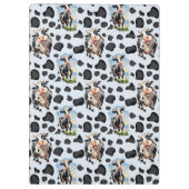 Koe Animal Pattern Design Klembord (Achterkant)