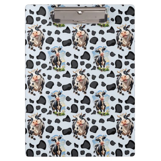 Koe Animal Pattern Design Klembord (Voorkant)