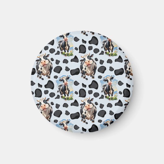 Koe Animal Pattern Design Magneet (Voorkant)