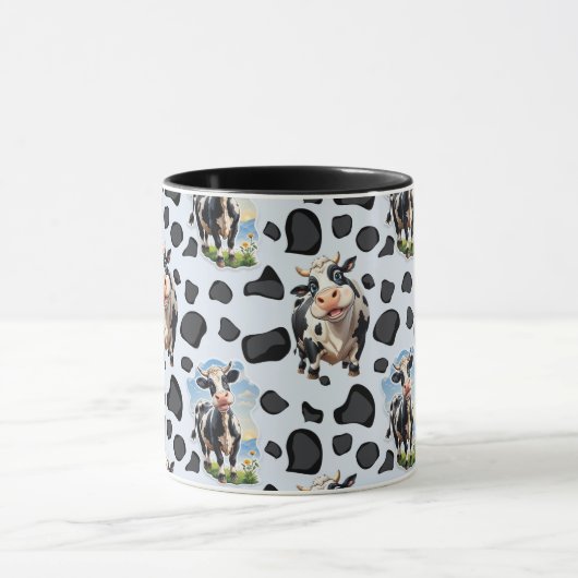 Koe Animal Pattern Design Mok (Midden)