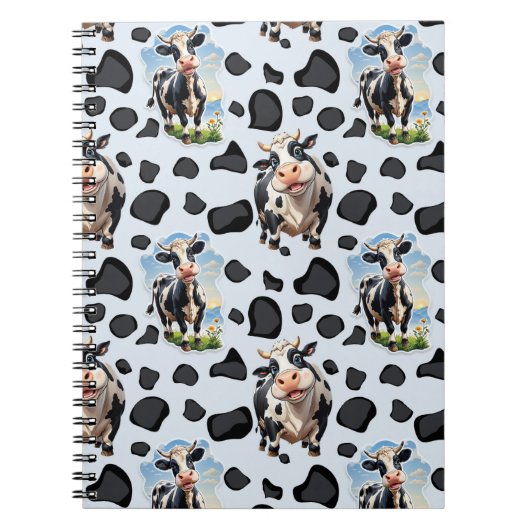 Koe Animal Pattern Design Notitieboek (Voorkant)