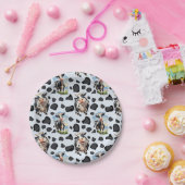 Koe Animal Pattern Design Papieren Bordje (Feest)