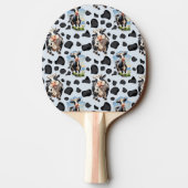 Koe Animal Pattern Design Tafeltennisbatje (Achterkant)