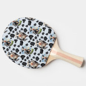 Koe Animal Pattern Design Tafeltennisbatje (Zijkant)